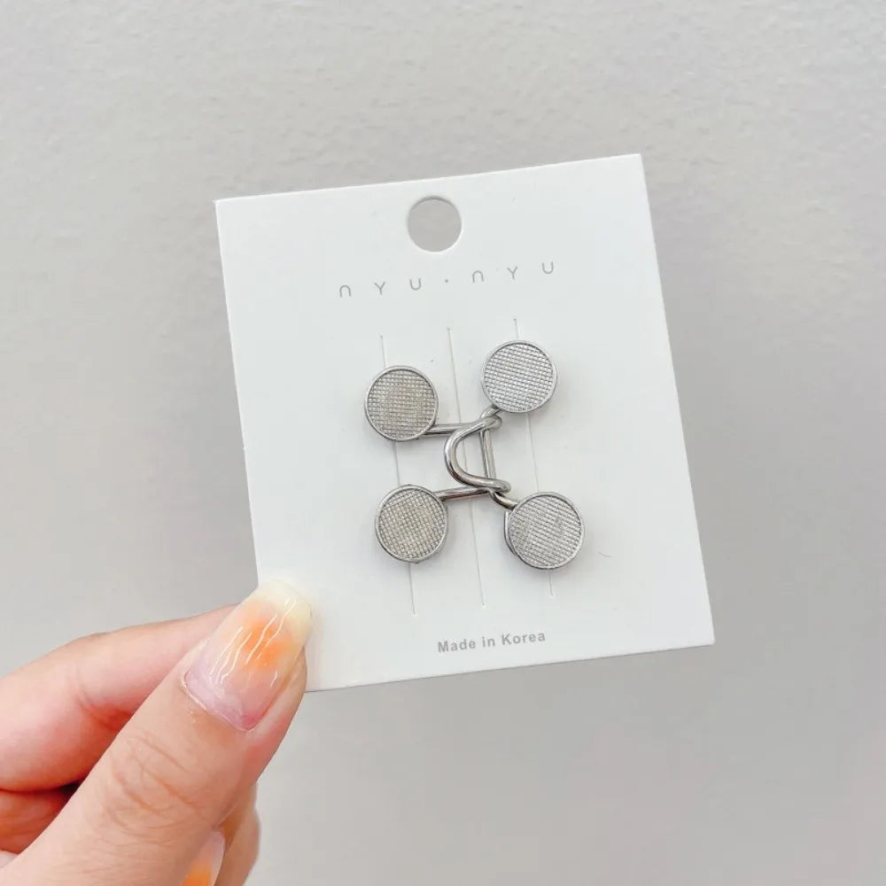No-Sew Adjustable Button Pins for Jeans, Pants & Skirts