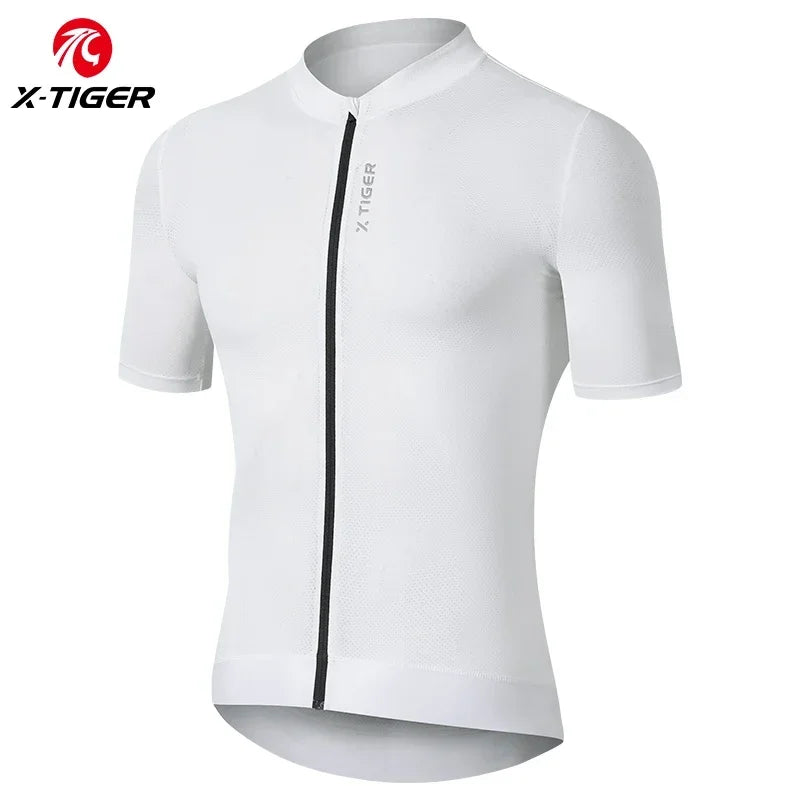 X-TIGER Men's Summer Cycling Jersey | Breathable Short Sleeve