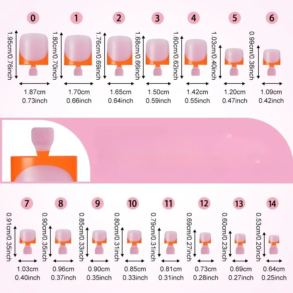30Pcs Nude Pink French Press-On Toe Nails – False Nail Set
