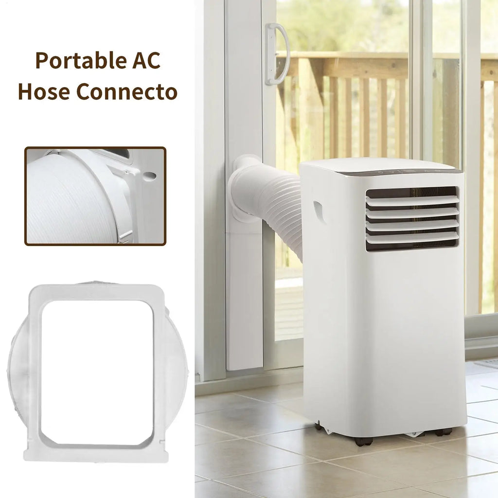 Portable AC Exhaust Hose Adapter 5.9" Square Window Connector