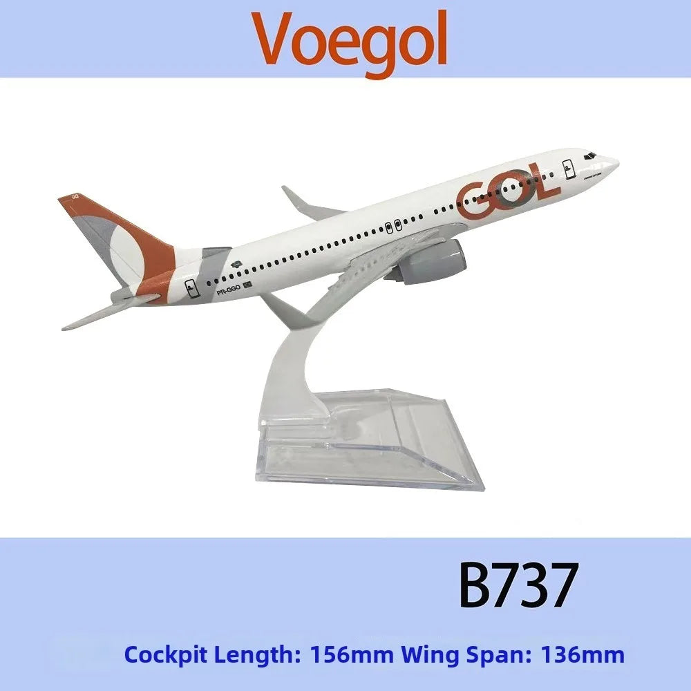 GOL Airlines Boeing B737 Diecast Model Plane 1/246 Scale 15.6cm