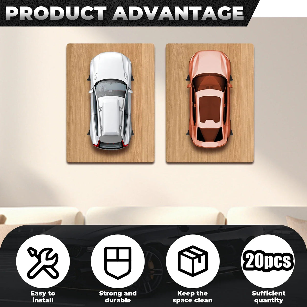 Wall Mount Car Display Rack 12/20Pcs – Lego & Diecast Models