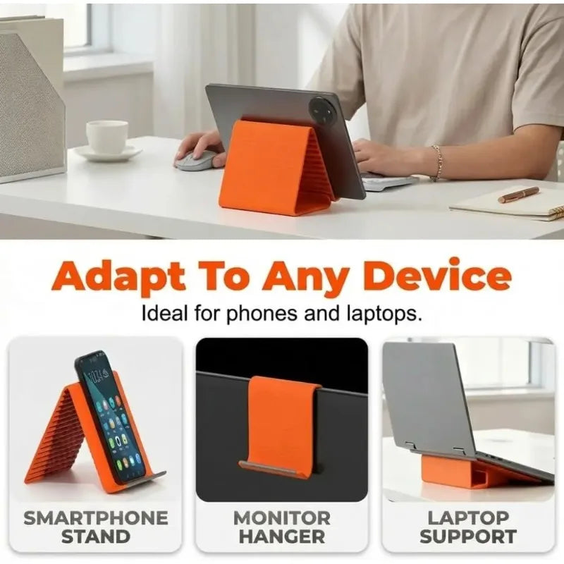 Flexible Foldable Silicone Phone & Tablet Stand | Multi-Angle