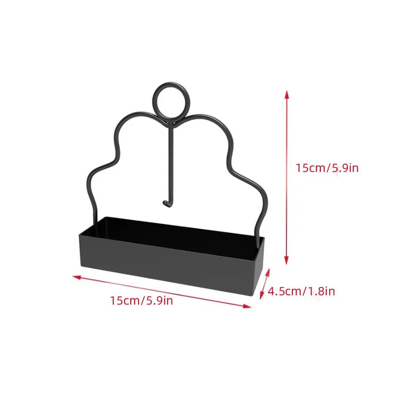 Iron Mosquito Coil Holder Incense Burner Rack – Black/Gold
