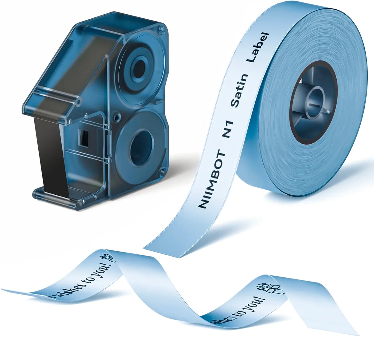 NIIMBOT N1/B18 Satin Ribbon Labels & Carbon Ribbon Set