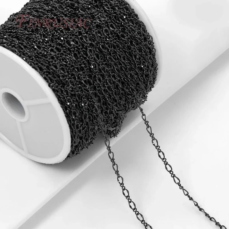 Black Brass Decorative Chain for DIY Jewelry Making – 2.8mm
