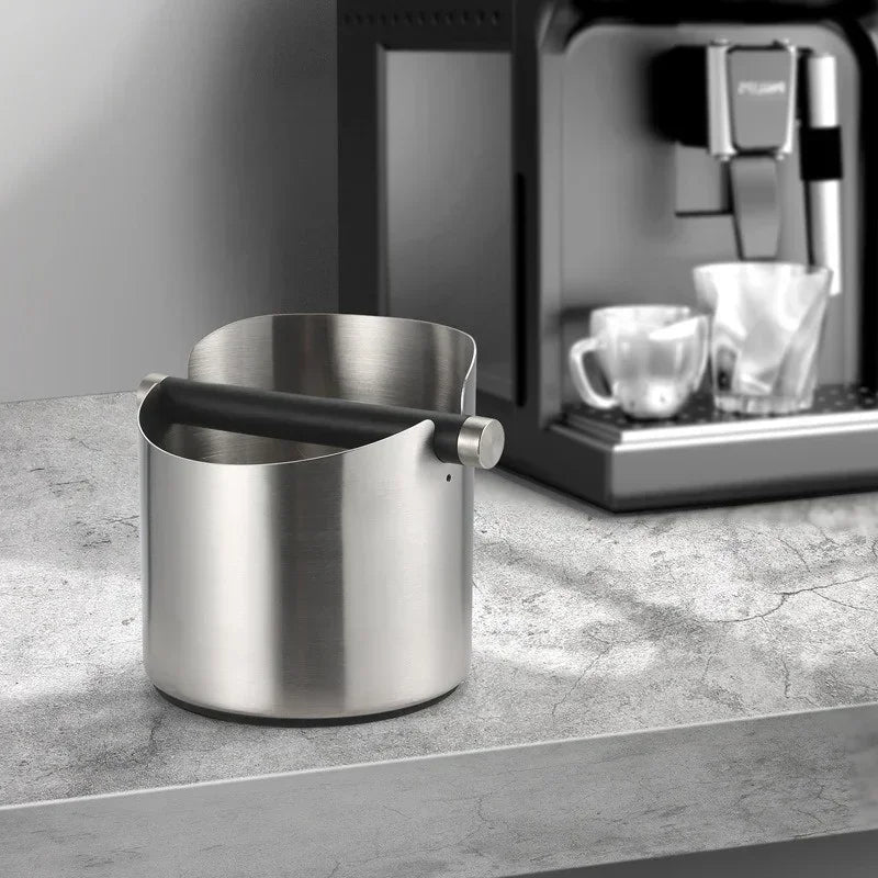 Stainless Steel Espresso Knock Box & Coffee Ground Dump Bin