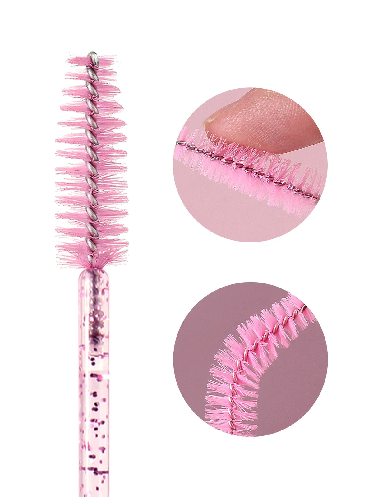 Crystal Handle Spoolie Wands – Lash & Eyebrow Brushes
