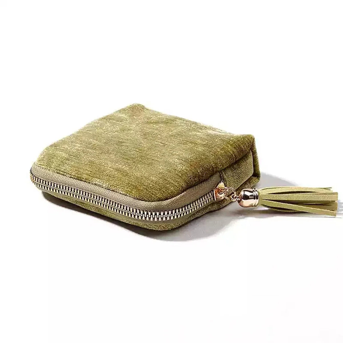 Travel Jewelry Organizer Pouch | Zipper Bag with Tassel & Velvet Lining