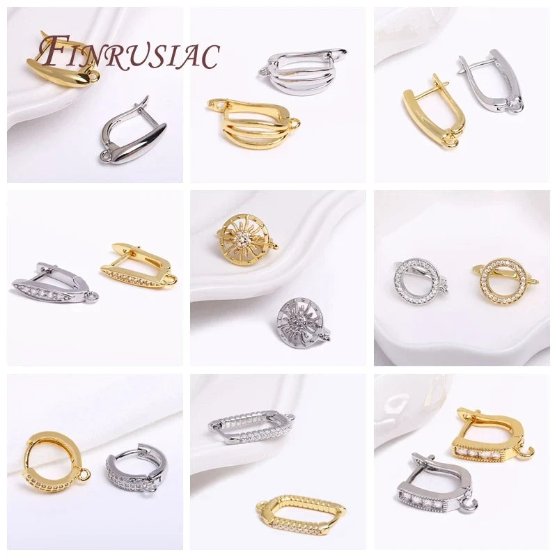 18K Gold Plated Lever Back Earring Hooks – DIY Jewelry Findings