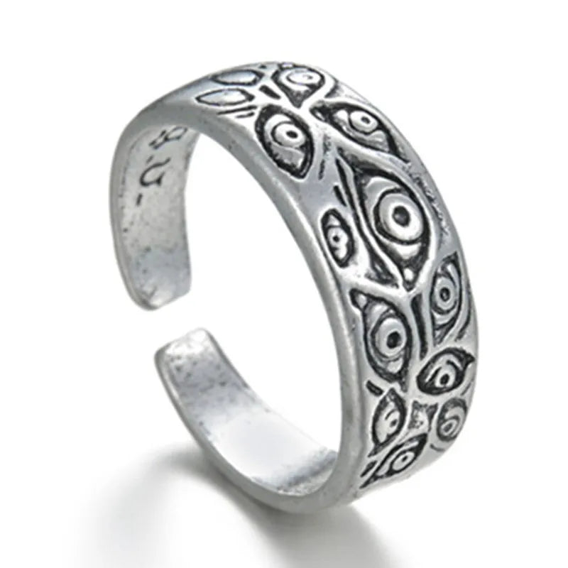 Vintage Punk Dragon Snake Tiger Adjustable Ring | Unisex
