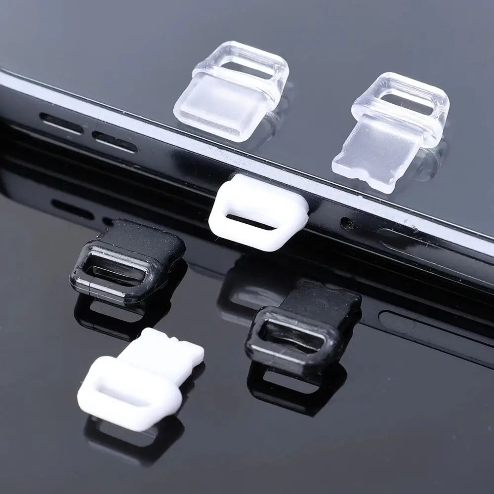 Transparent Dust Plug – USB-C & Lightning Port Cover Cap