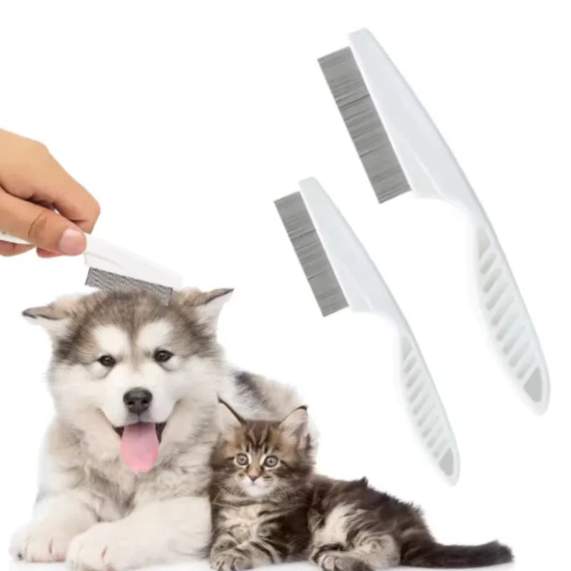 Stainless Steel Flea & Shedding Comb for Dogs & Cats
