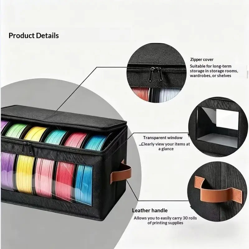 3D Printer Filament Storage Bag – Foldable Spool Holder