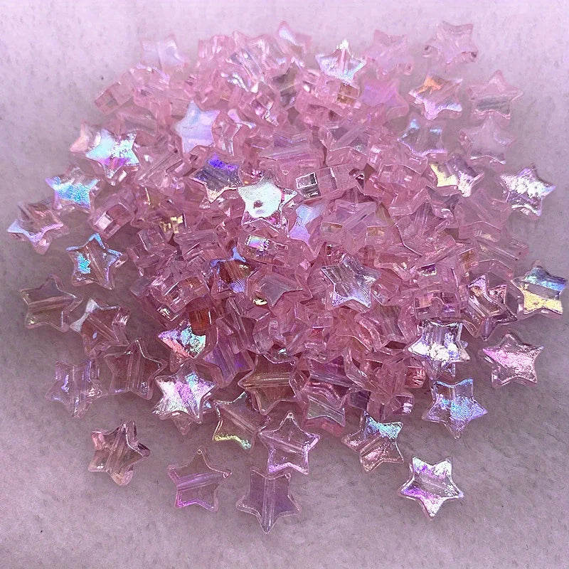 20pcs 11mm AB Star Acrylic Spacer Beads for DIY Jewelry Making