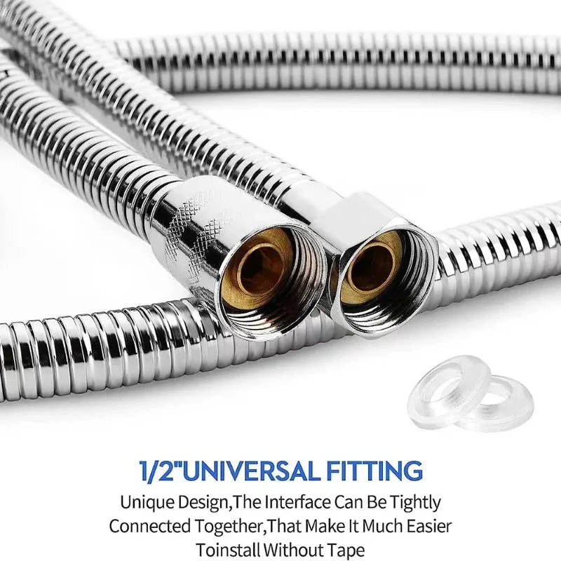 2M Stainless Steel Shower Hose Extension Tube | Bathroom
