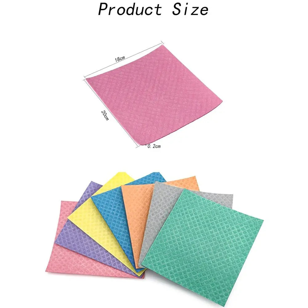 10-Pack Reusable Cellulose Sponge Dishcloths | Swedish Kitchen Cloths