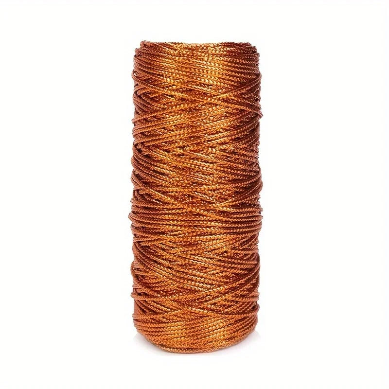 1.5mm 100M Gold Silver Macrame Cord Rope for DIY Crafts