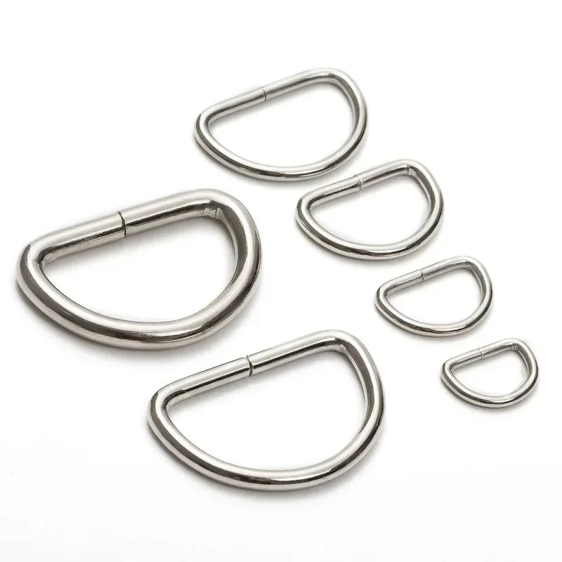 Silver Steel D-Ring Buckles – DIY Bags, Belts & Leather Craft