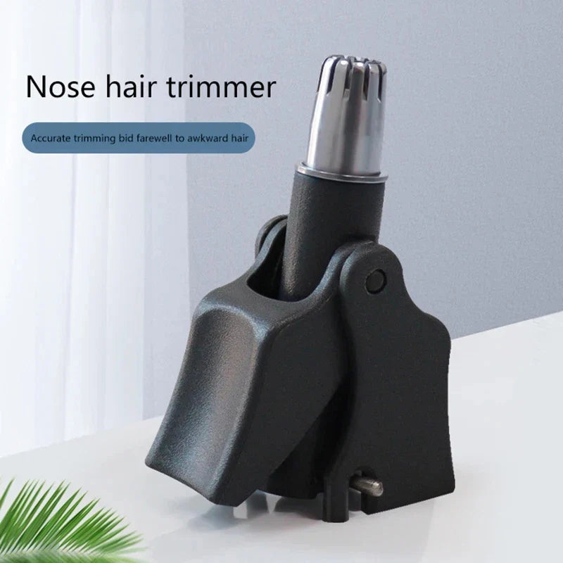 Manual Nose & Ear Hair Trimmer – 360° Stainless Steel
