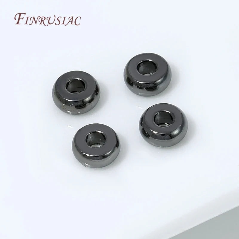 Black Plated Brass Donut Spacer Beads – DIY Jewelry Findings