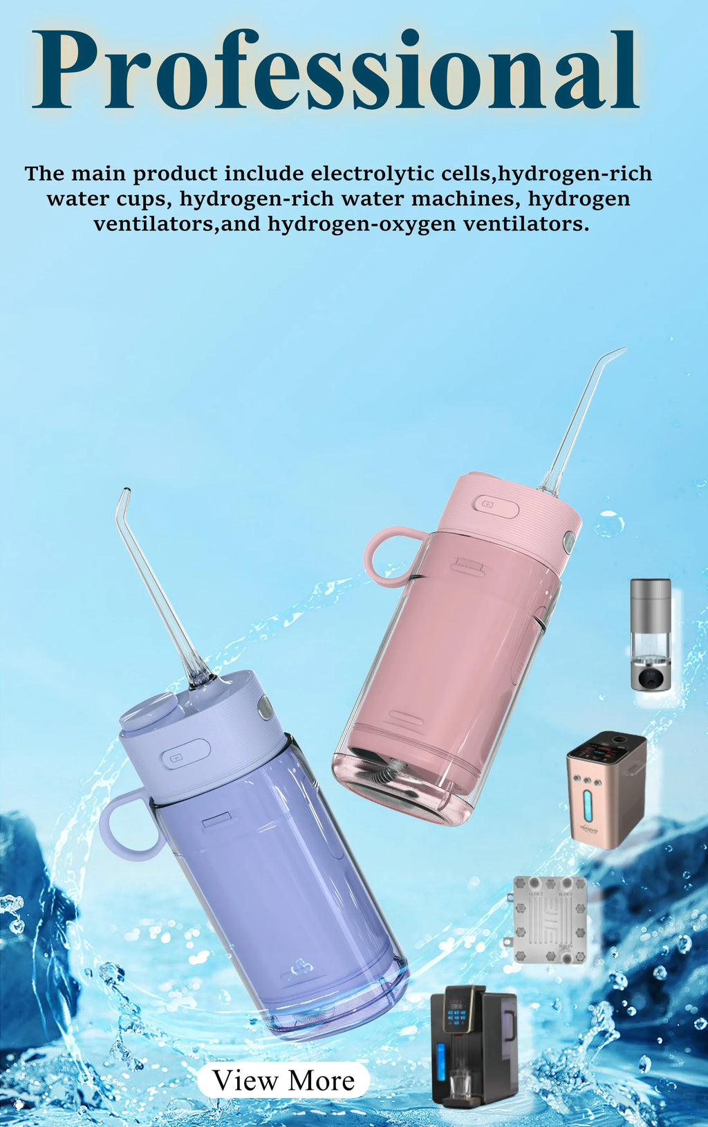 DUTRIEUX Portable Water Flosser Oral Irrigator 180ml IPX7