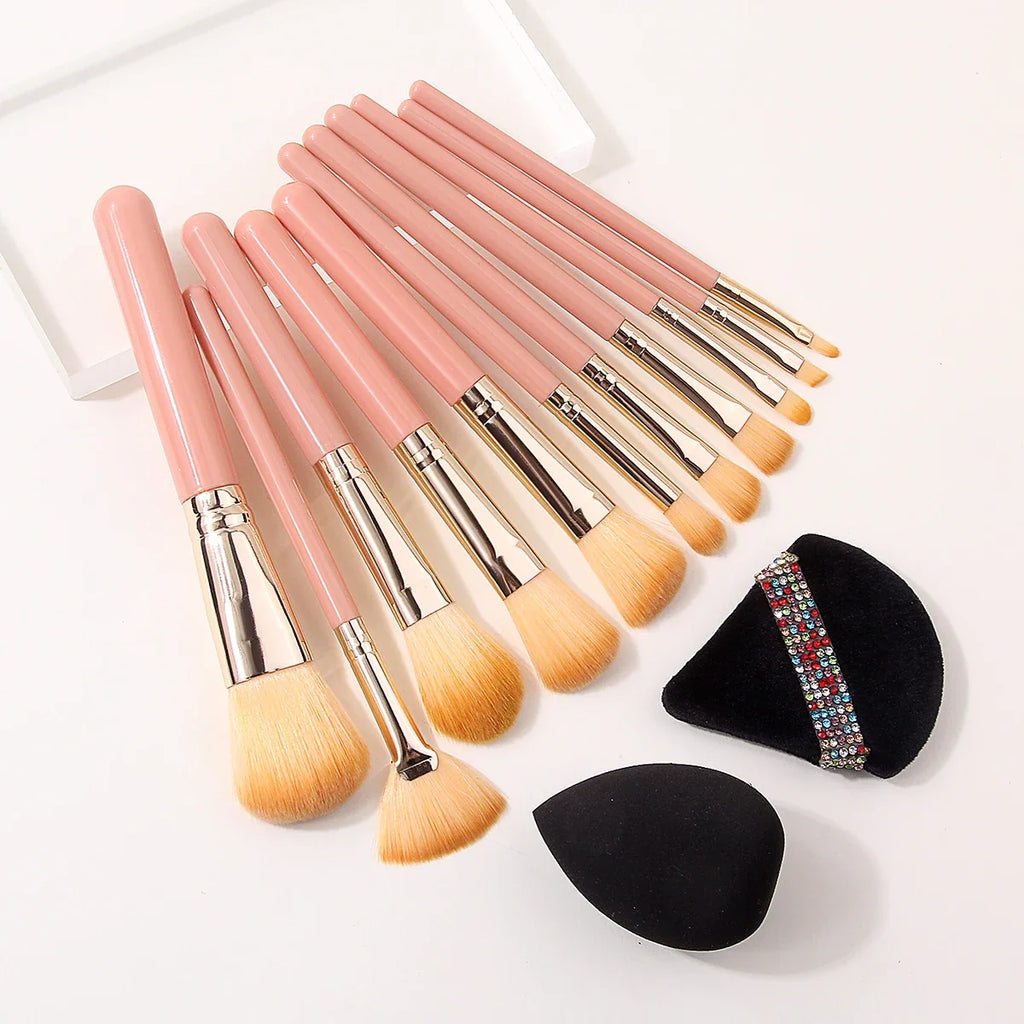 13-Piece Soft Fluffy Makeup Brush Set – Foundation & Eyeshadow