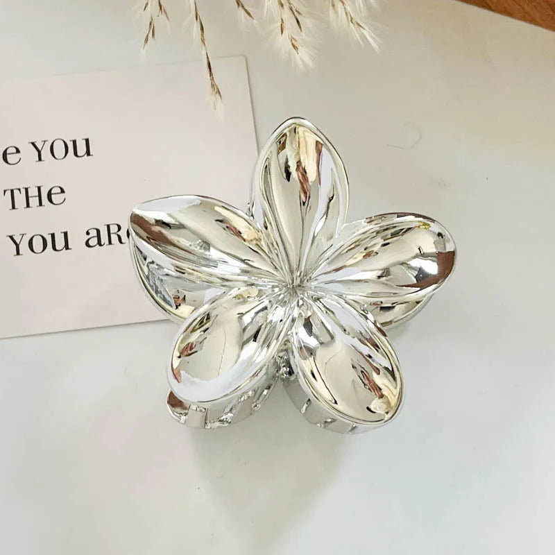 Korean Hawaiian Gradient Flower Hair Claw Clip for Women