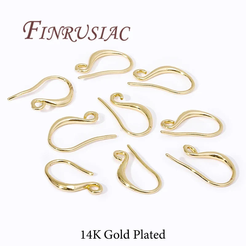 Gold Plated Hypoallergenic Earring Hooks 10pcs – DIY Jewelry