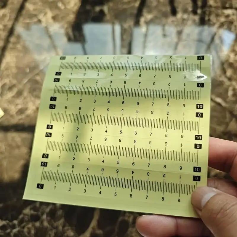 10-Piece Self-Adhesive Ruler Set | PVC Measuring Stickers