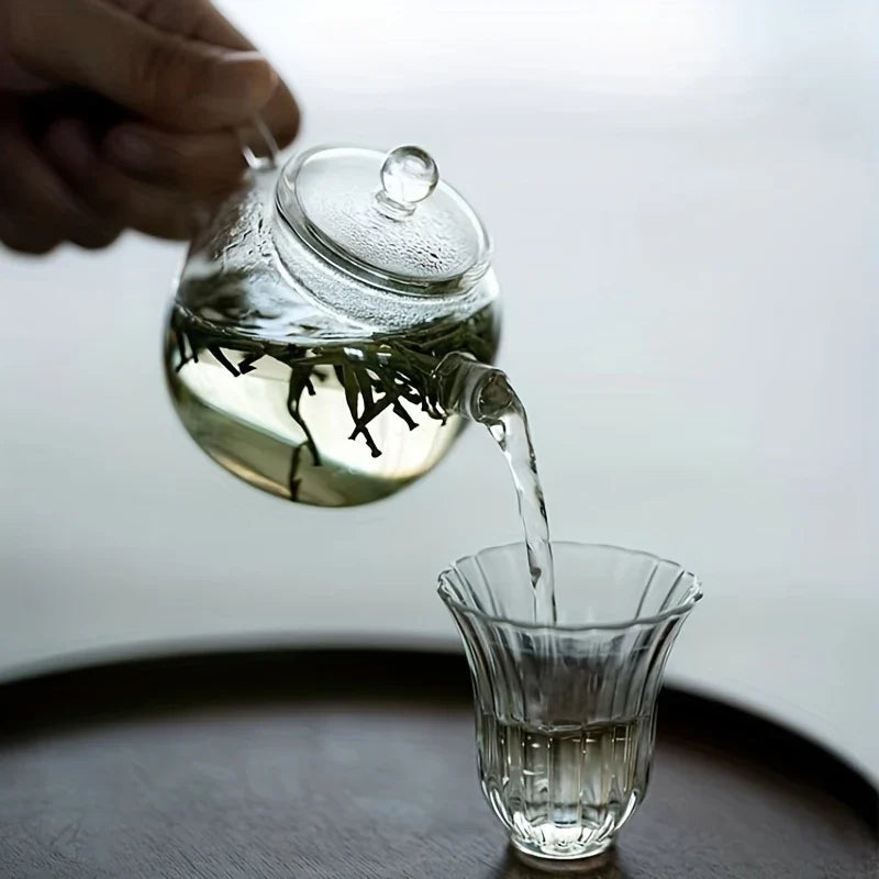 150ml Mini Borosilicate Glass Teapot – Kung Fu Tea for One
