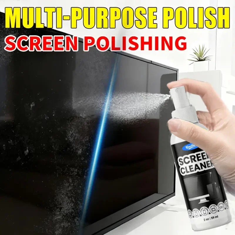 Screen Cleaner Kit – Spray & Microfiber Cloth for All Screens