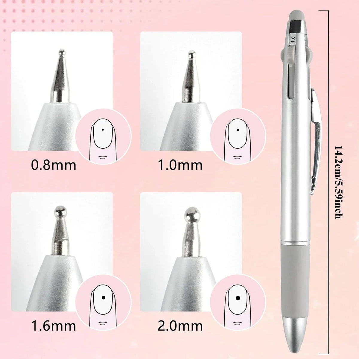 5-in-1 Nail Dotting Pen Set | Ballpoint Nail Art Tool