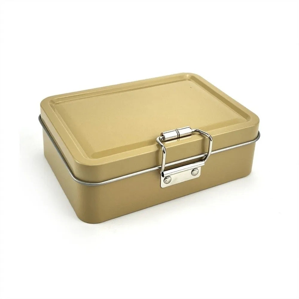 Metal Flip Lid Fishing Tin Box – Hook & Tackle Storage Organizer