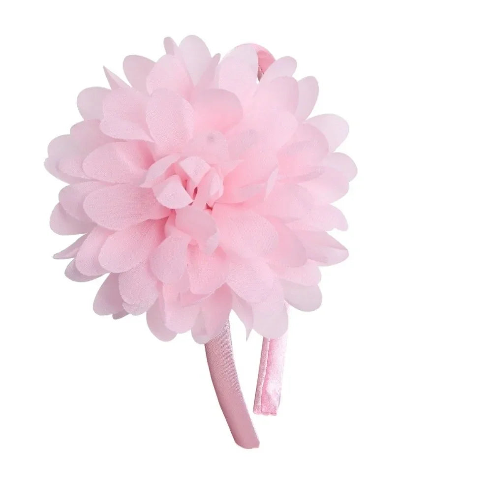 Big Flower Girls Headband – Multi-Layer Princess Hairband