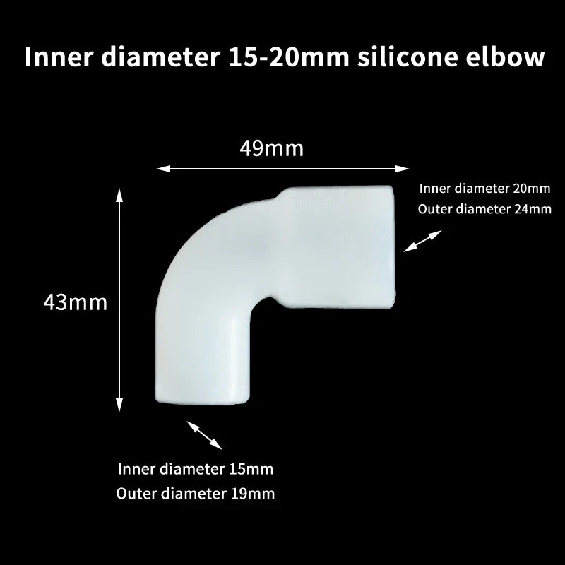 Silicone Elbow Pipe Connector for Garden & Aquarium Tubing