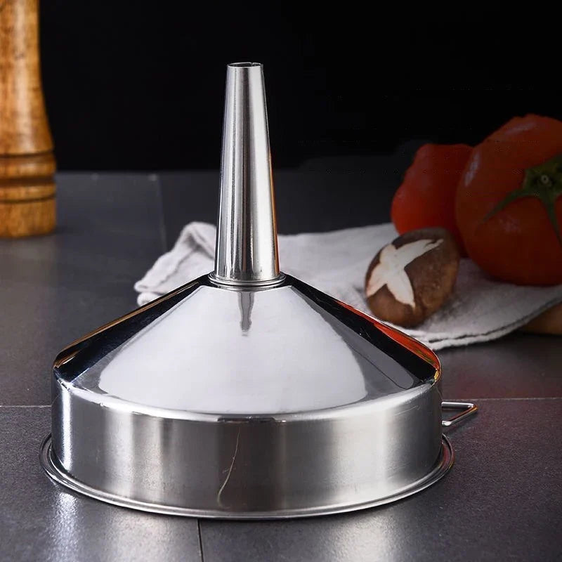 Stainless Steel Wide Mouth Funnel – Canning, Oil & Bar Use