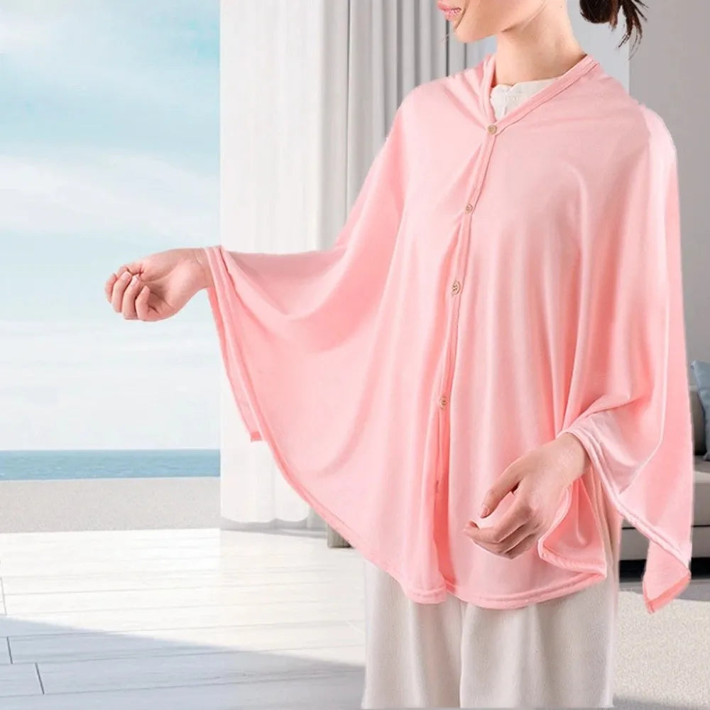 Nursing Cover Breastfeeding Shawl – Breathable Multipurpose Blanket