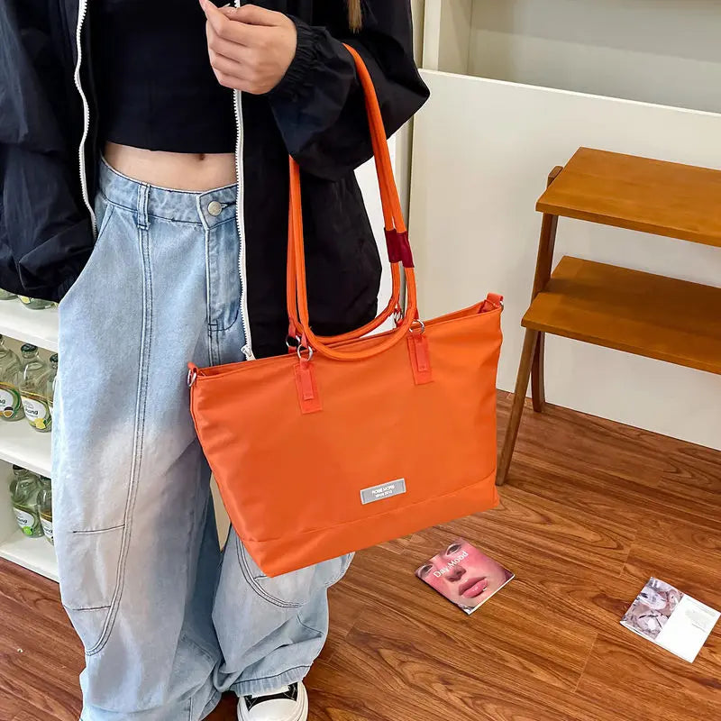 Nixie Large Nylon Tote Bag – Lightweight Waterproof Crossbody