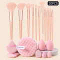 20PCS Professional Makeup Brush Set – Sponges & Puffs