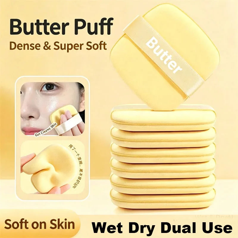 Butter Cookie Makeup Sponge Puffs | Wet & Dry 6/10 Pack
