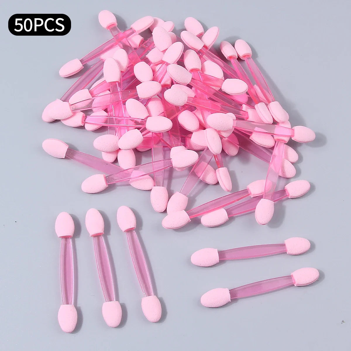 50Pcs Disposable Double-End Sponge Eyeshadow Applicators