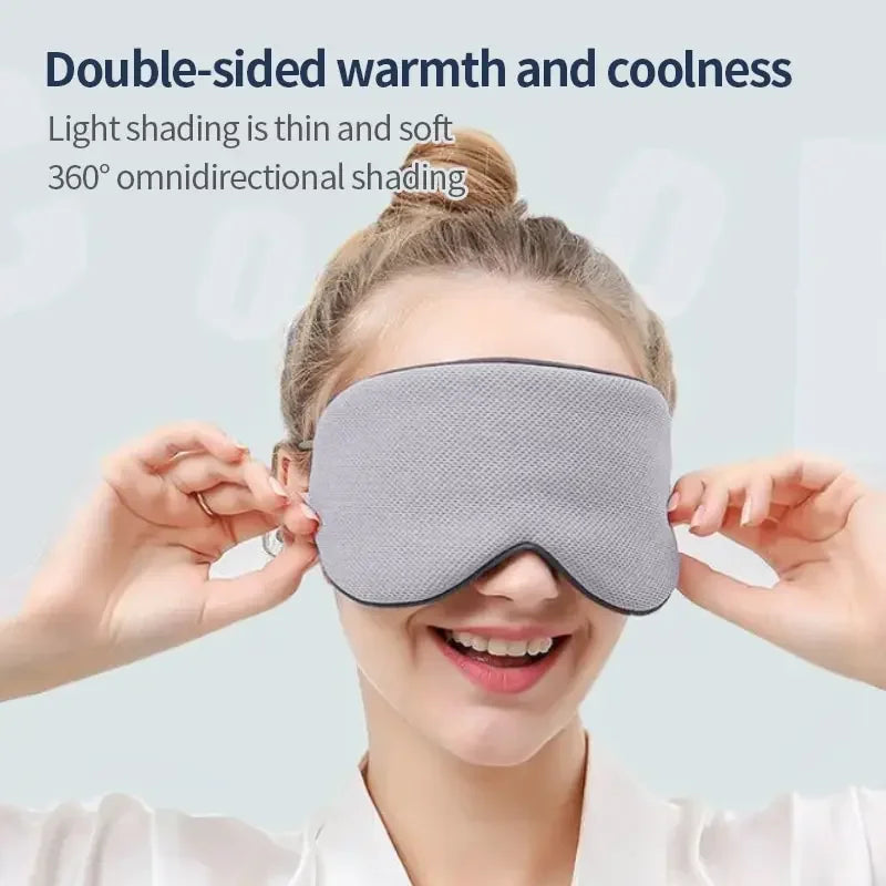 Korean Ice Silk Sleep Mask – Dual Use, Adjustable, Light Blocking