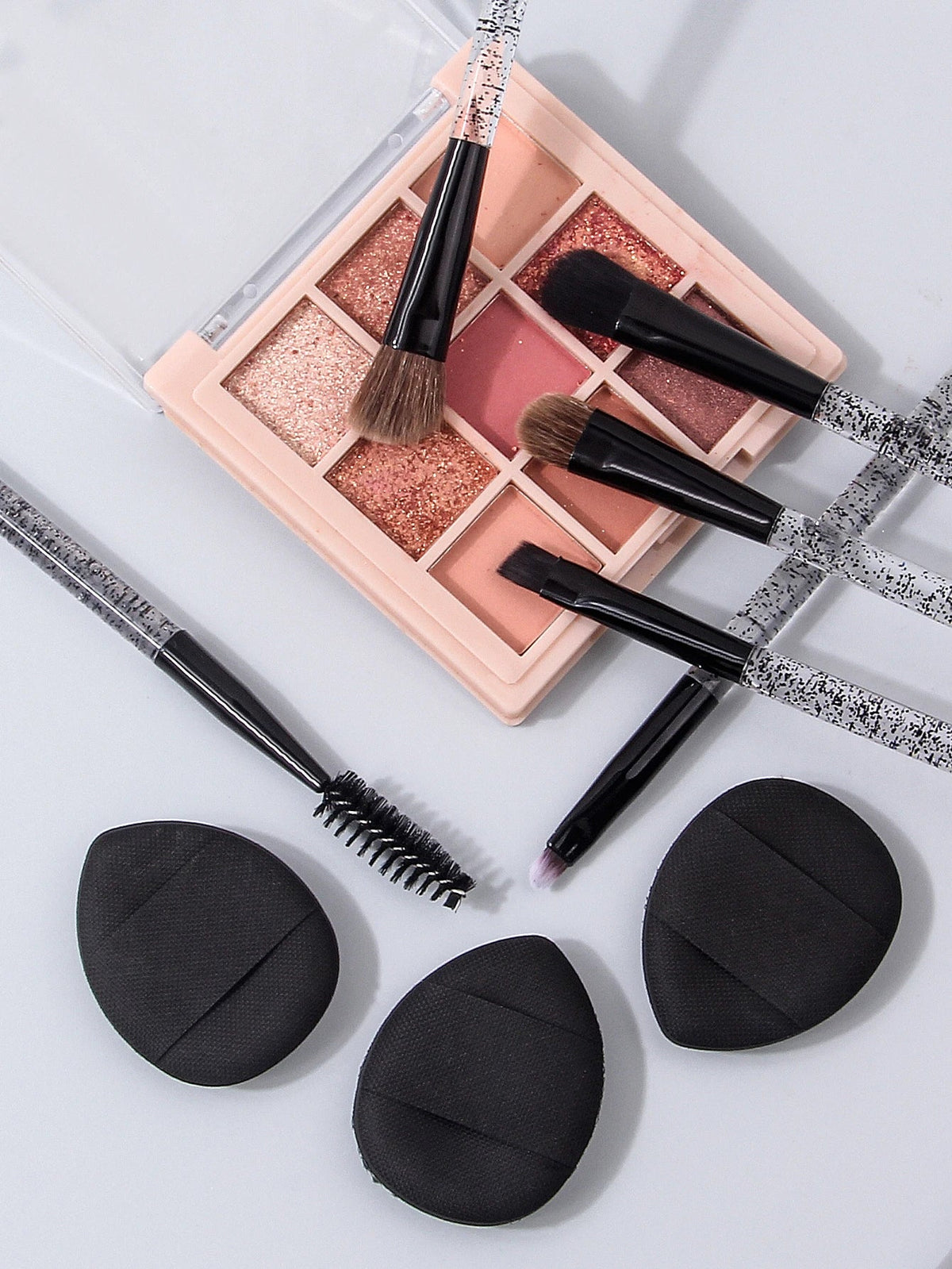 9-Piece Makeup Brush Set – Eye, Contour & Concealer Brushes