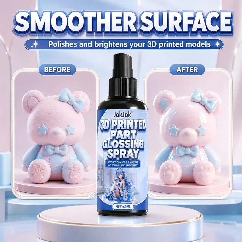 3D Print Polishing Spray – Gloss Finish PLA ABS PETG Models