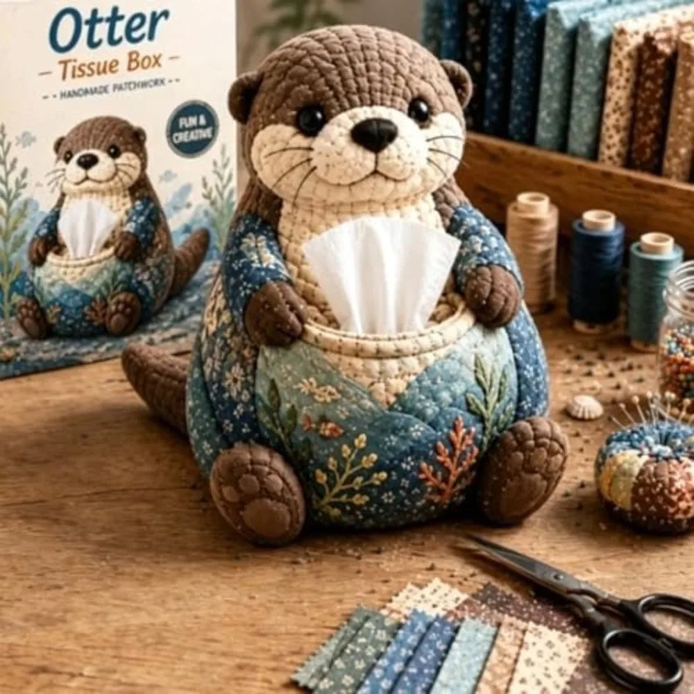 Pre-Cut Fabric Tissue Box DIY Kit – Patchwork Quilted Craft