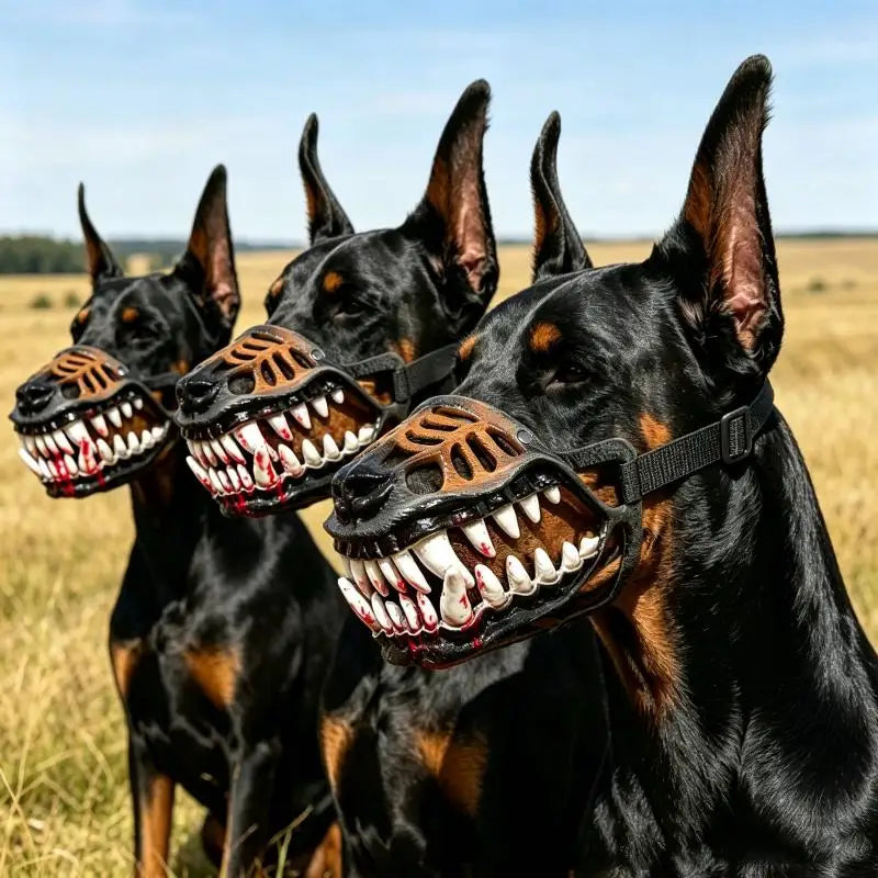 Dog Dinosaur Halloween Costume Muzzle | Soft Latex, Movable Jaw