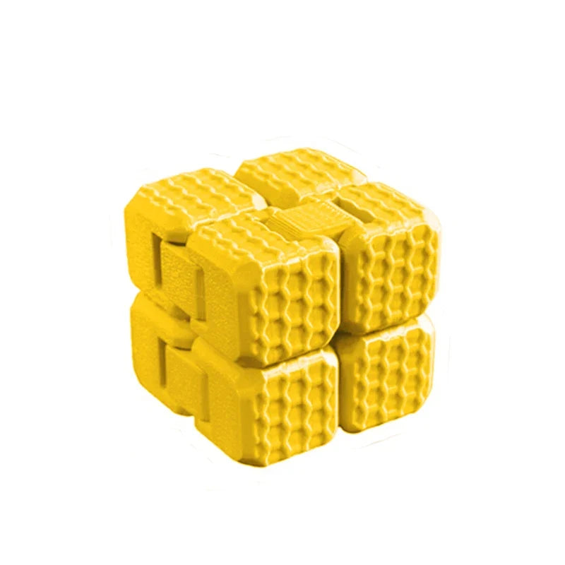 Textured Infinity Cube Fidget Toy – Portable Flip Cube