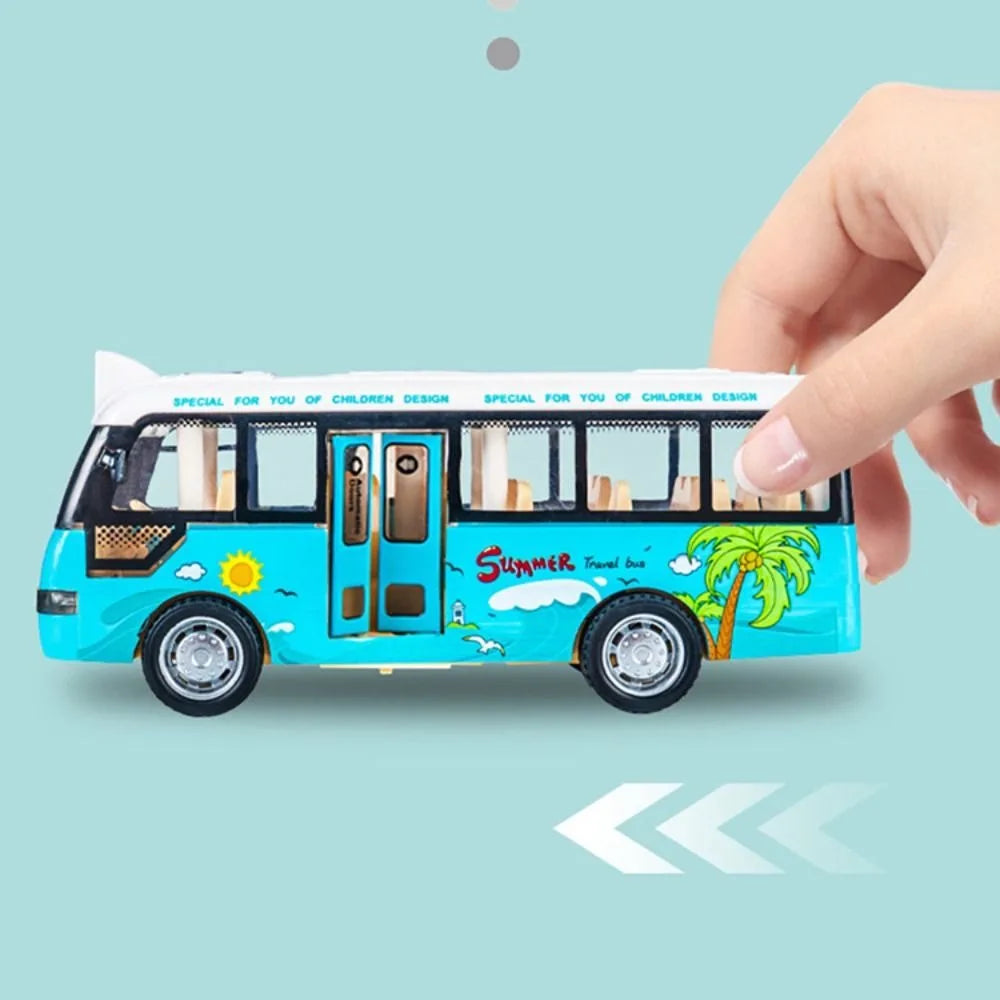 Interactive School Bus Toy – Lights, Sounds & Open Doors