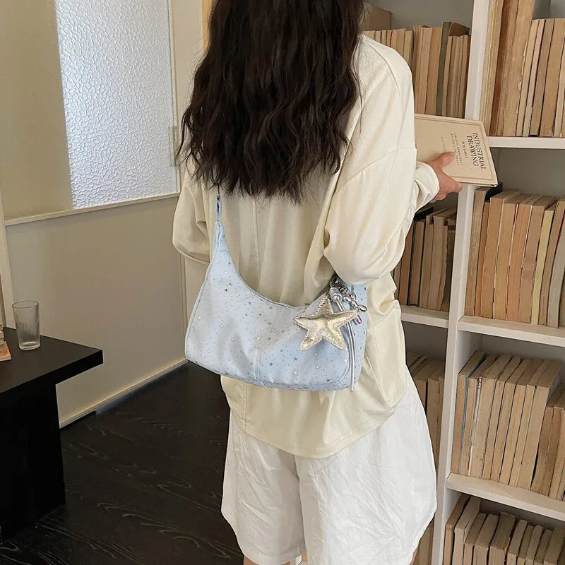 Korean Large Capacity Tote Bag – Shoulder & Crossbody Women